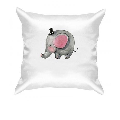Подушка со слоником в котелке
