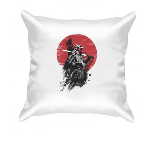 Подушка c вооруженным самураем