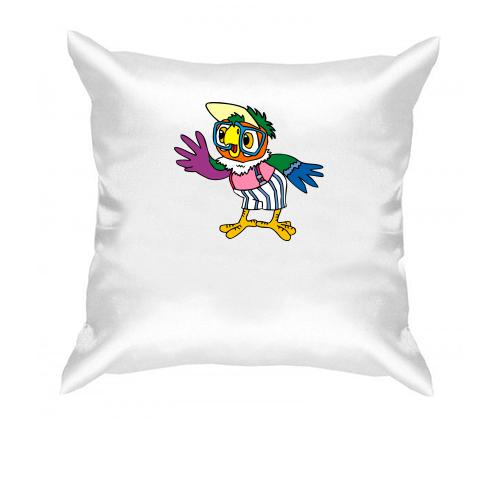 Подушка з папугою Кешей