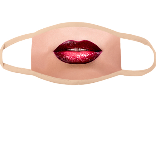 Багаторазова маска для обличчя Сексі губи