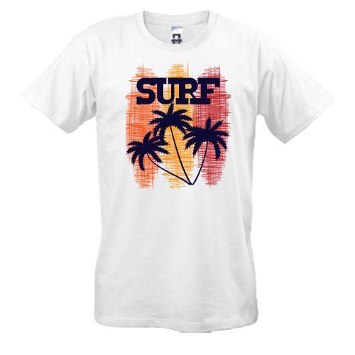 Футболка Surf and  Palm trees