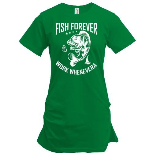 Подовжена футболка Fish forever