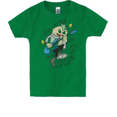 Дитяча футболка з гітаристом з ірокезом