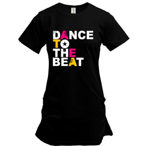 Подовжена футболка Dance to the beat
