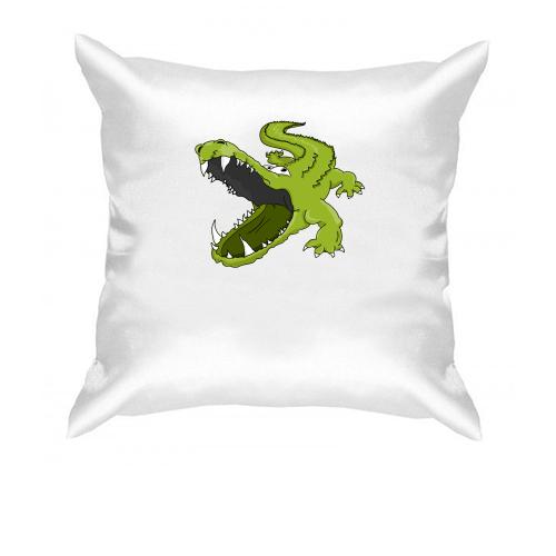 Подушка с крокодилом