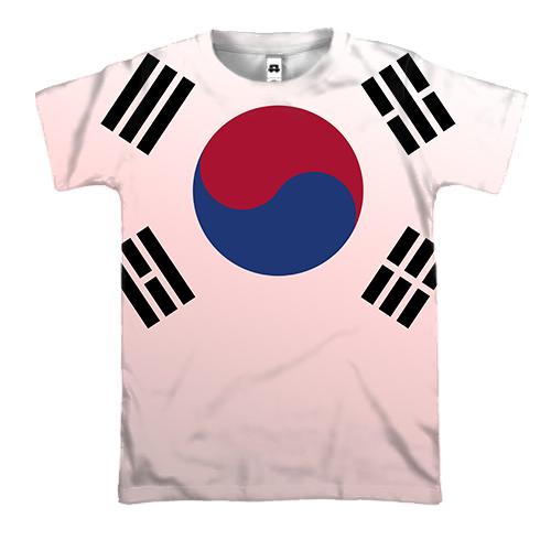 3D футболка з прапором Південної Кореї