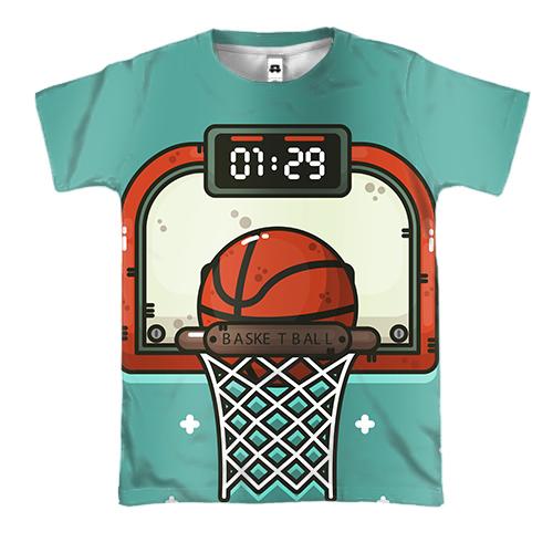 3D футболка з баскетбольним кільцем