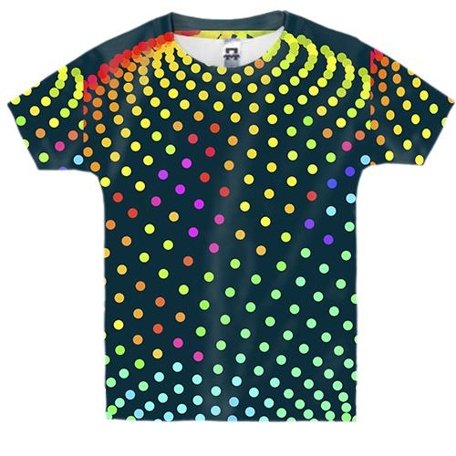 Детская 3D футболка с разноцветными шариками