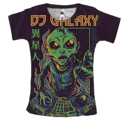 Женская 3D футболка DJ GALAXY