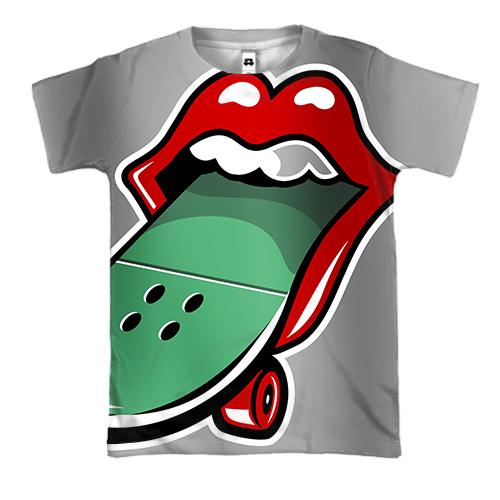 3D футболка Rolling Stones Skate