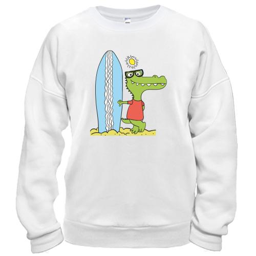 Свитшот Crocodile surfer