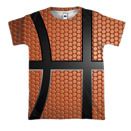 3D футболка з текстурою баскетбольного м'яча