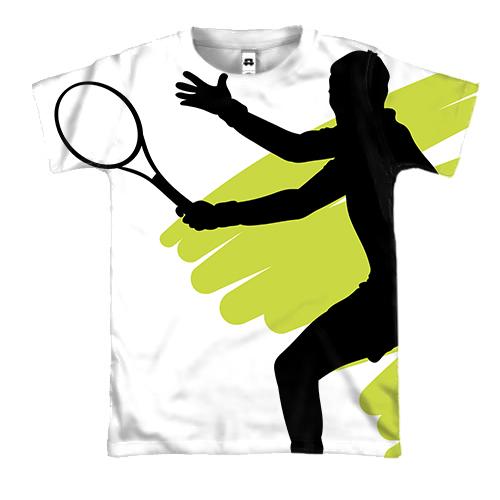 3D футболка с игроками в теннис