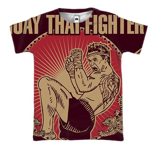 3D футболка Muay Thai fighter