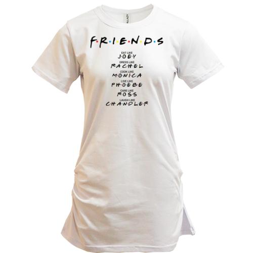 Удлиненная футболка FRIENDS