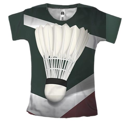 Женская 3D футболка с теннисным воланчиком