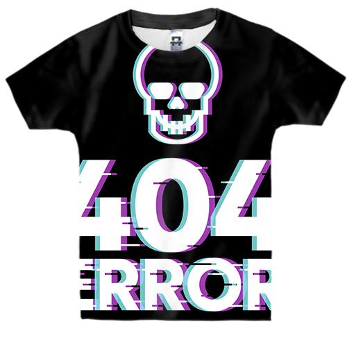Детская 3D футболка 404 error