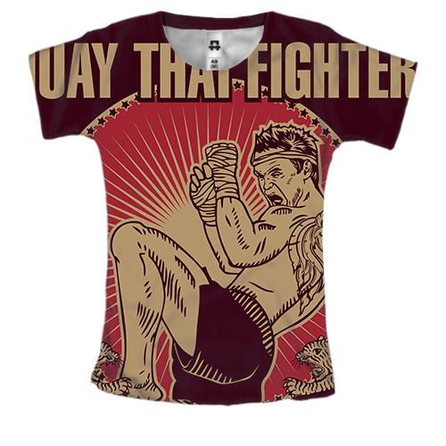 Женская 3D футболка Muay Thai fighter