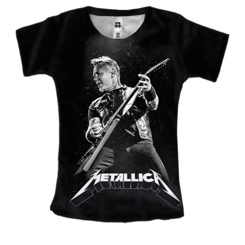 Женская 3D футболка Metallica (Джеймс Хэтфилд)