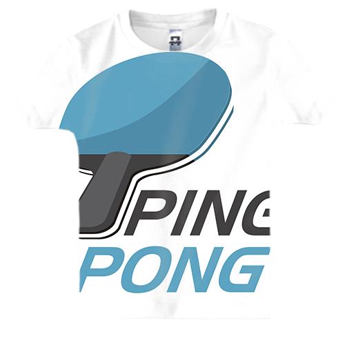 Детская 3D футболка Ping Pong
