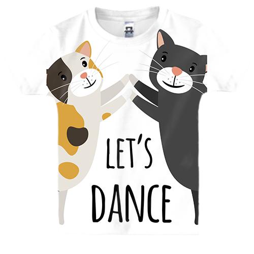 Дитяча 3D футболка Lets dance