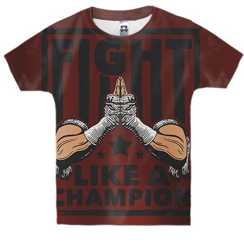 Детская 3D футболка Fight Champion