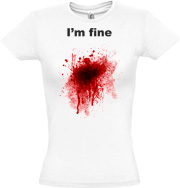 Футболка женская "I'm fine"