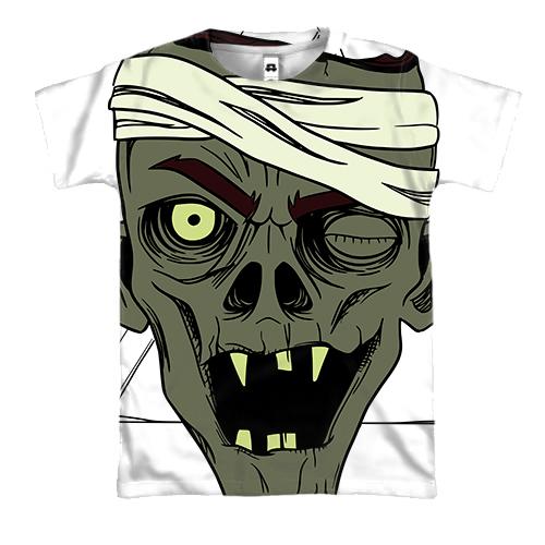 3D футболка с мумией-зомби