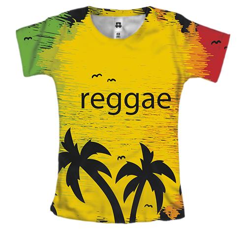 Женская 3D футболка Reggae