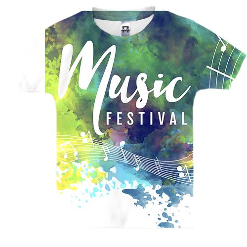 Дитяча 3D футболка Music Festival (2)