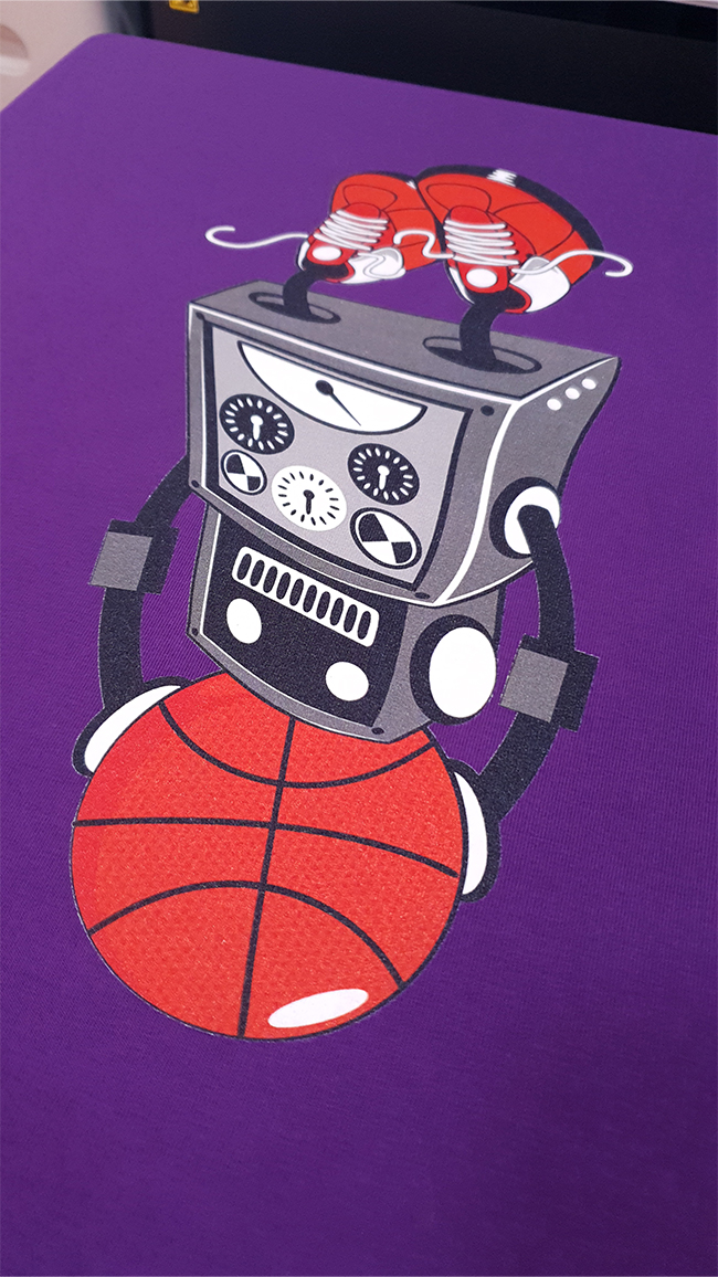 Детский боди с роботом баскетболистом