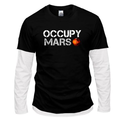 Комбинированный лонгслив Occupy Mars
