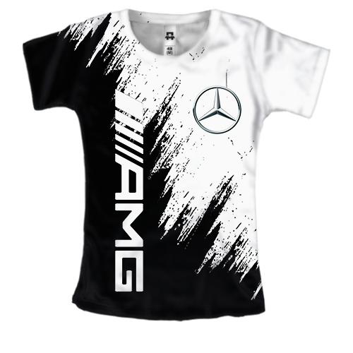 Женская 3D футболка Mercedes-Benz AMG (BW)