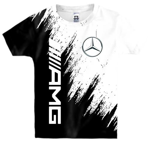 Детская 3D футболка Mercedes-Benz AMG (BW)