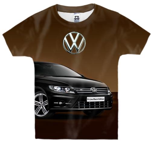 Дитяча 3D футболка Volkswagen Black Edition