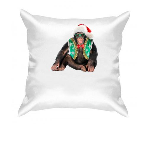 Подушка с новогодней обезьяной