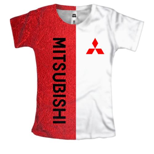 Женская 3D футболка Mitsubishi