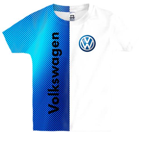 Детская 3D футболка Volkswagen Blue Logo