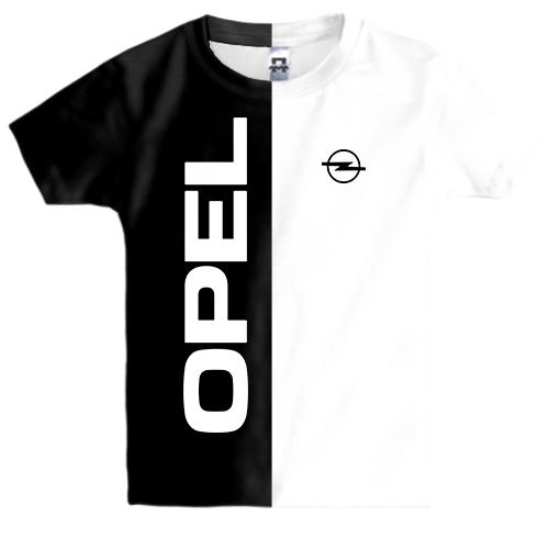 Детская 3D футболка Opel logo (Black and White)
