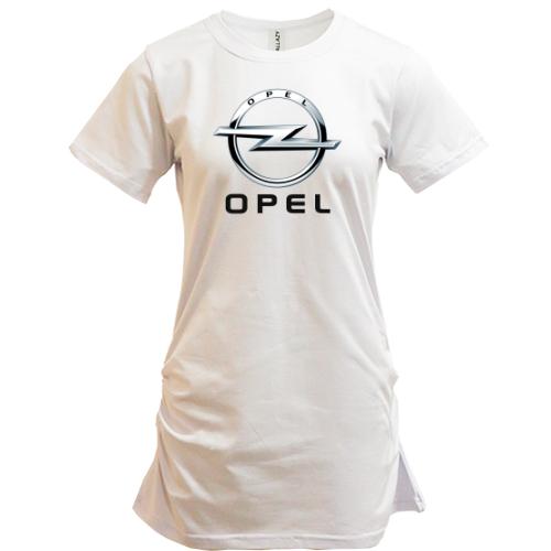 Удлиненная футболка Opel logo