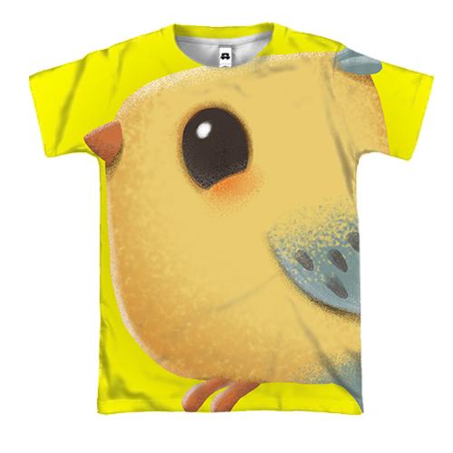3D футболка Cute yellow bird