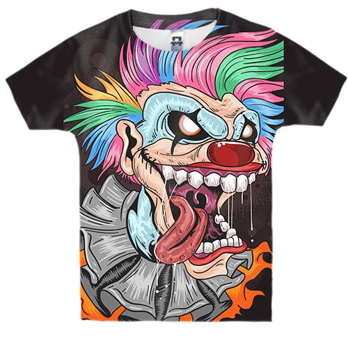 Детская 3D футболка Crazy Clown