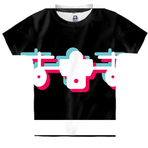 Детская 3D футболка Drone anaglyph
