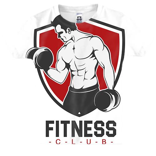 Детская 3D футболка Fitness Club.