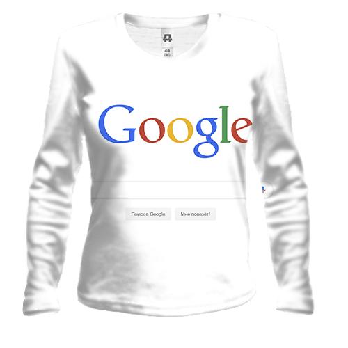 Жіночий 3D лонгслів зі сторінкою пошуку Google