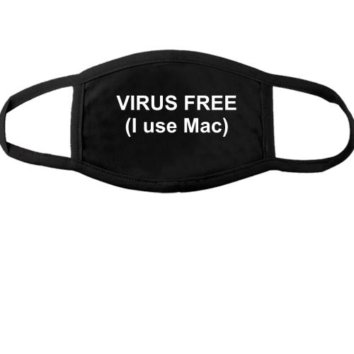 Тканинна маска для обличчя Virus free (I use Mac)