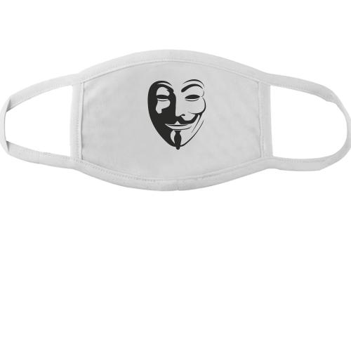 Тканинна маска для обличчя  Анонімус