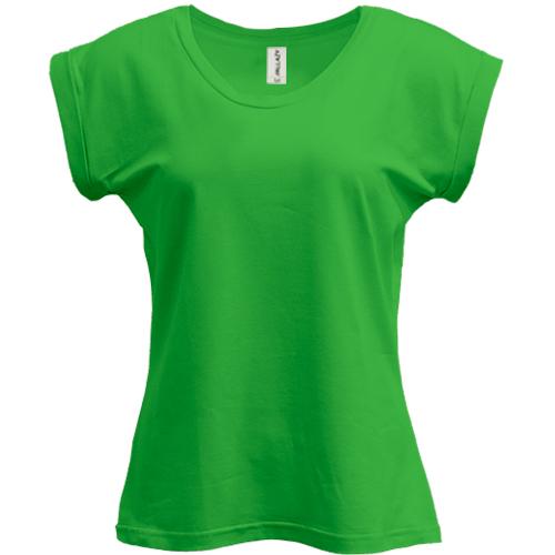 Яскраво-зелена жіноча футболка PANI 