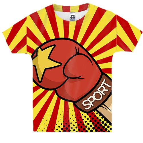 Детская 3D футболка Sport boxing