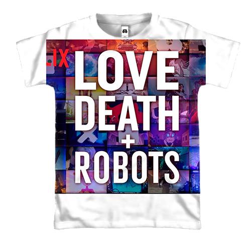 3D футболка Love death + robots.